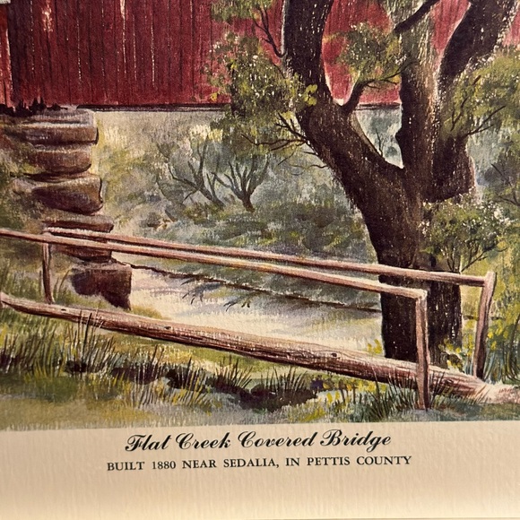 Flat Creek Covered Bridge 9”x 12” Print - Picture 2 of 4